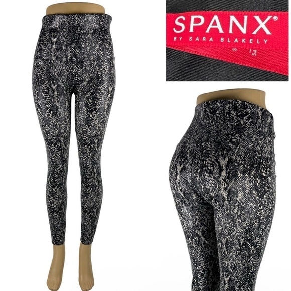 Pants - Xs Spanx leggings snakeskin style compression